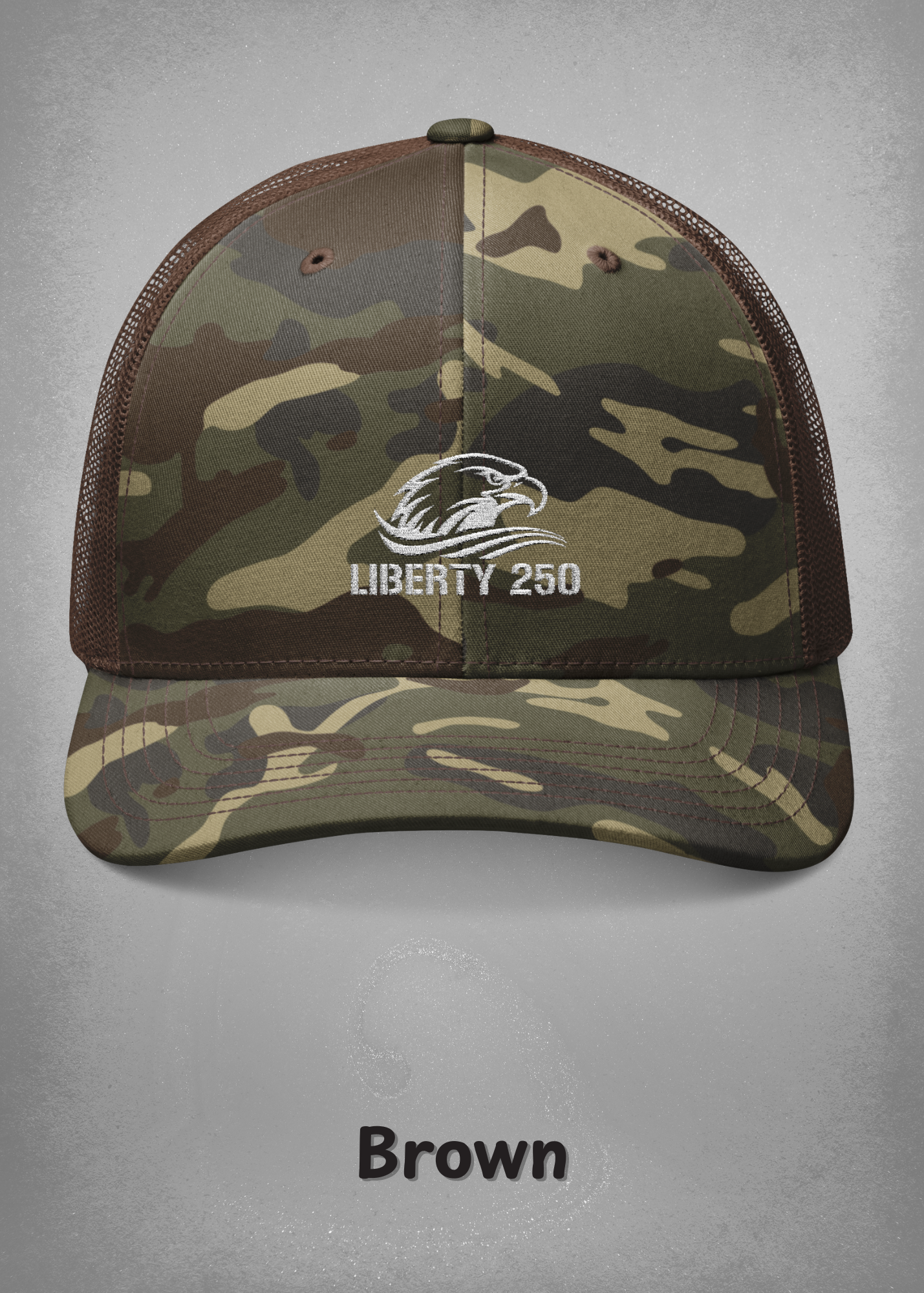 Liberty 250 Camouflage Trucker Hat