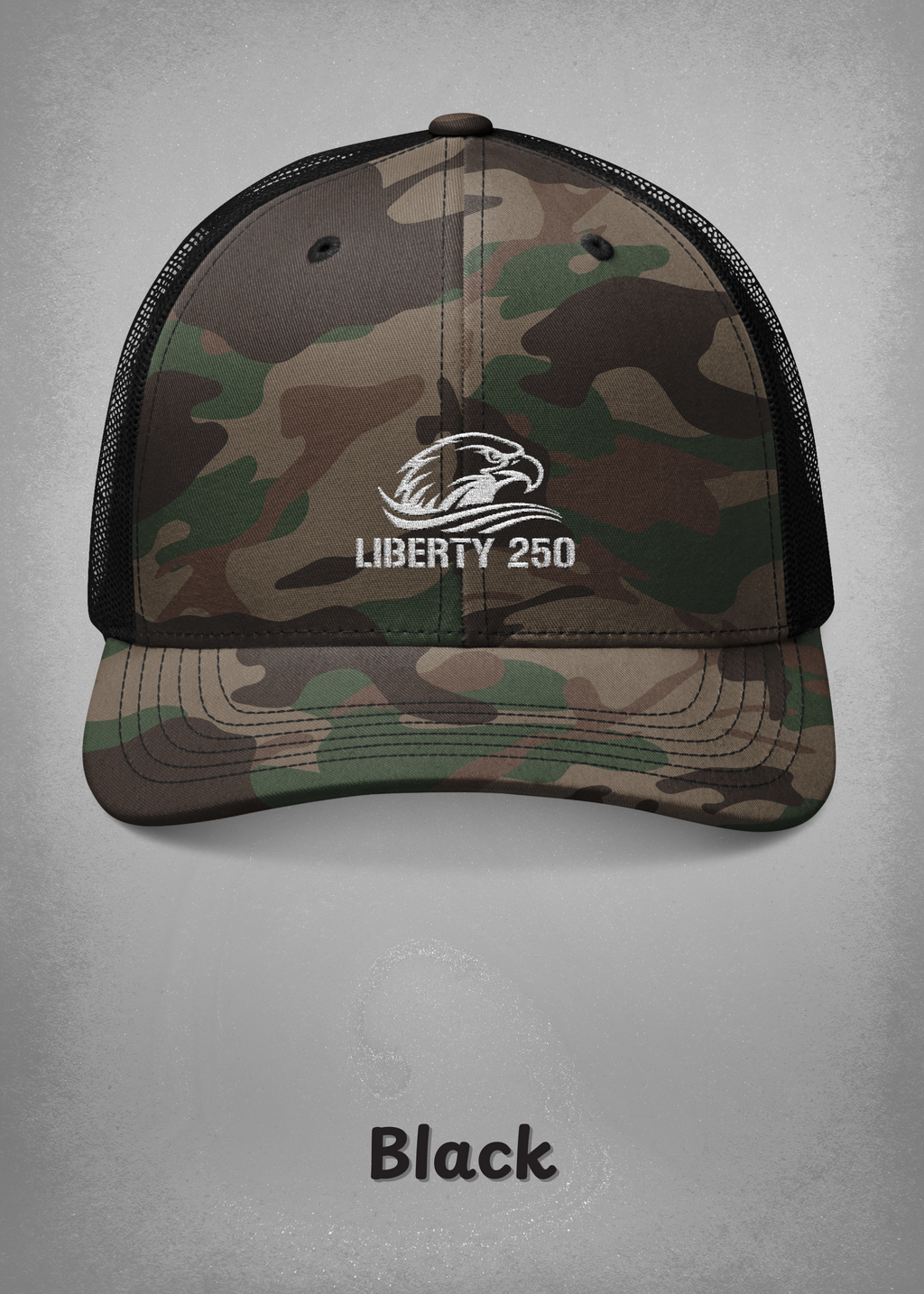 Liberty 250 Camouflage Trucker Hat