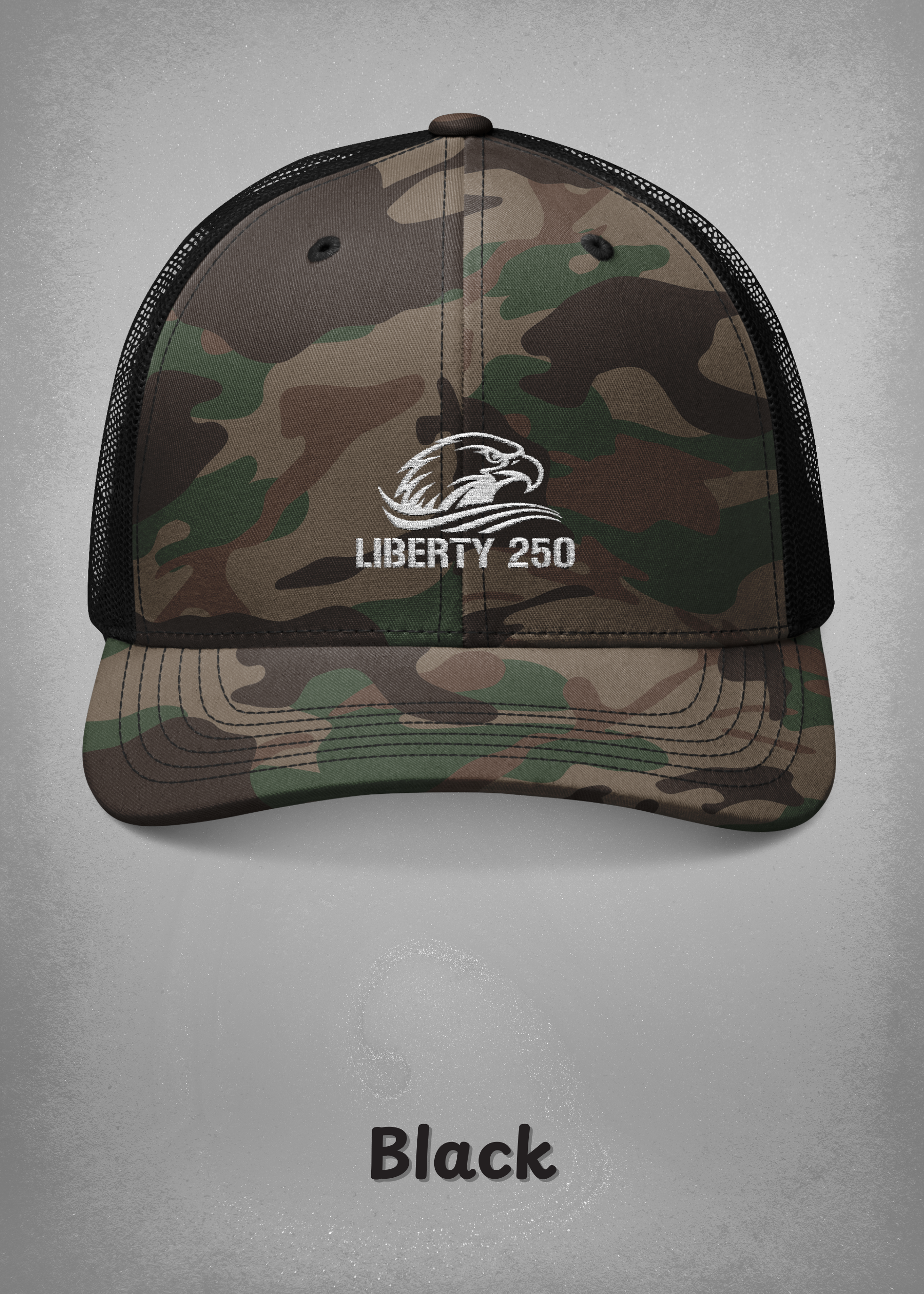 Liberty 250 Camouflage Trucker Hat